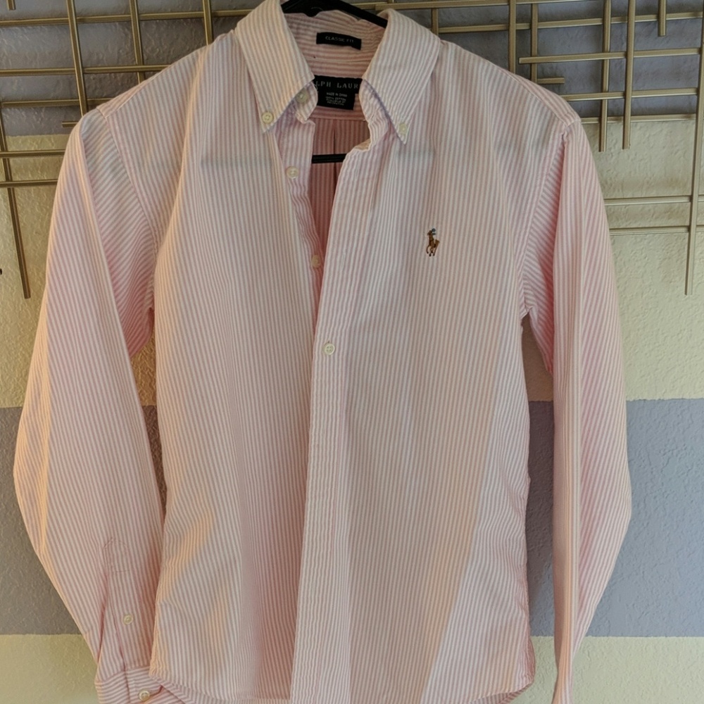 Women's Ralph Lauren Long Sleeve Button Down